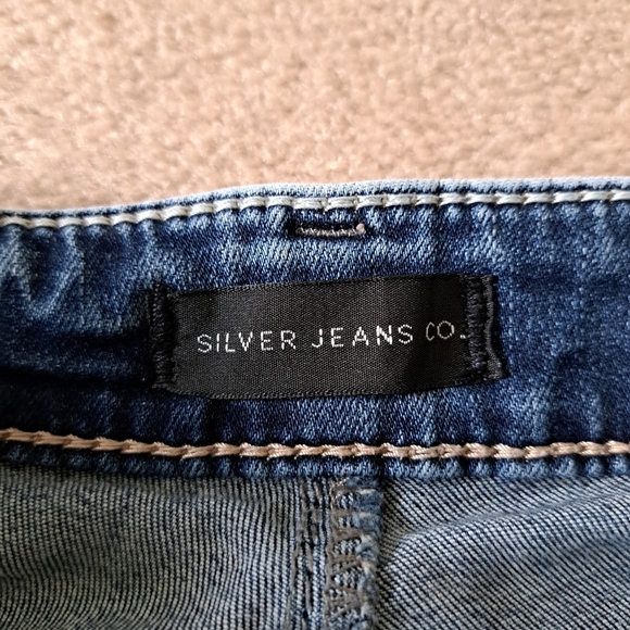 Silver Jeans Women's Boyfriend Jeans Size 29 Ankle Length Denim Distressed Blue - Picture 6 of 15